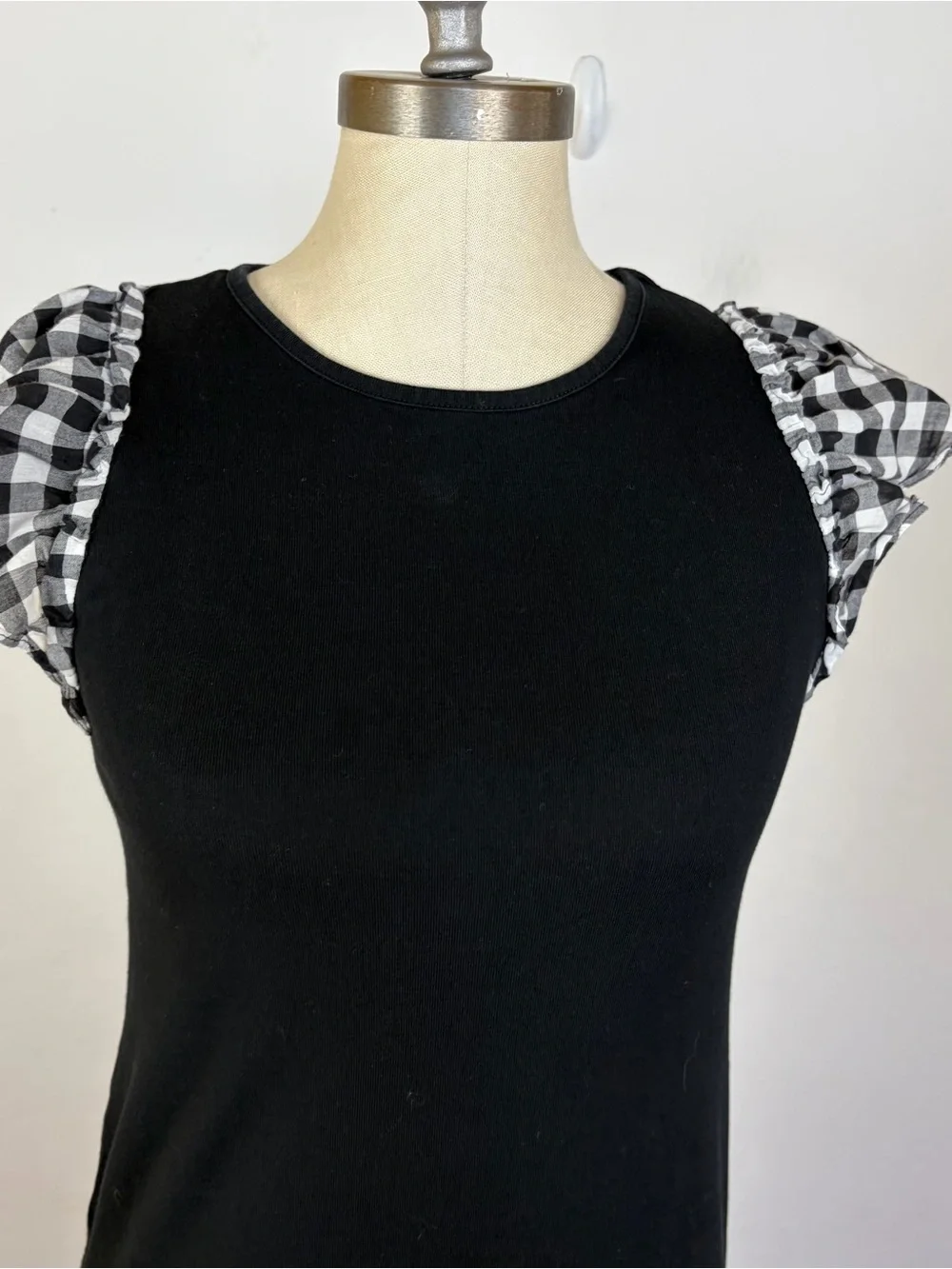 Kate Spade Gingham Flutter Sleeve Dress